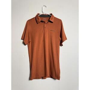 Columbia Men's Orange Tech Trail Omni-Wick Short Sleeve Performance Polo Shirt S